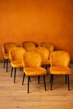 gouden fluwelen eetkamerstoelen, Antiek en Kunst, Ophalen