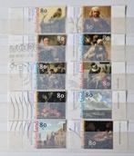 NVPH 1826-1835 gestempeld met tab. 17e eeuwse schilderkunst., Postzegels en Munten, Postzegels | Nederland, Verzenden, Na 1940