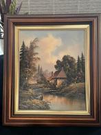 Mooi landschap schilderij, Antiek en Kunst, Kunst | Schilderijen | Klassiek, Ophalen