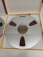 Tandberg Aluminium Spoelen met 70/80 Muziek - 2 stuks, Ophalen of Verzenden, Bandrecorder, Met banden