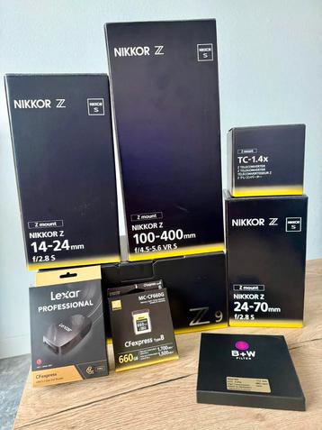 Nikon  Nikkor partij Z9 + Pro Lens & Accessoires - Als nieuw beschikbaar voor biedingen