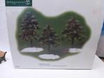 department 56 Village frosted spuce bomen kerstdorp scenery, Diversen, Kerst, Ophalen of Verzenden, Zo goed als nieuw
