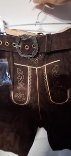 Lederhose NIEUW donkerbruin complete set, Kleding | Heren, Ophalen of Verzenden, Nieuw, Maat 52/54 (L), Overige thema's