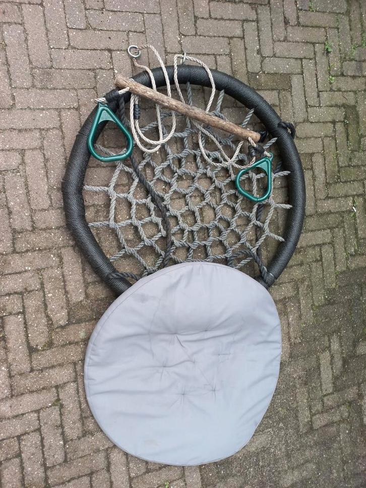 Rekstok + netschommel met kussen voor schommel, Kinderen en Baby's, Speelgoed | Buiten | Speeltoestellen, Gebruikt, Schommel, Overige typen