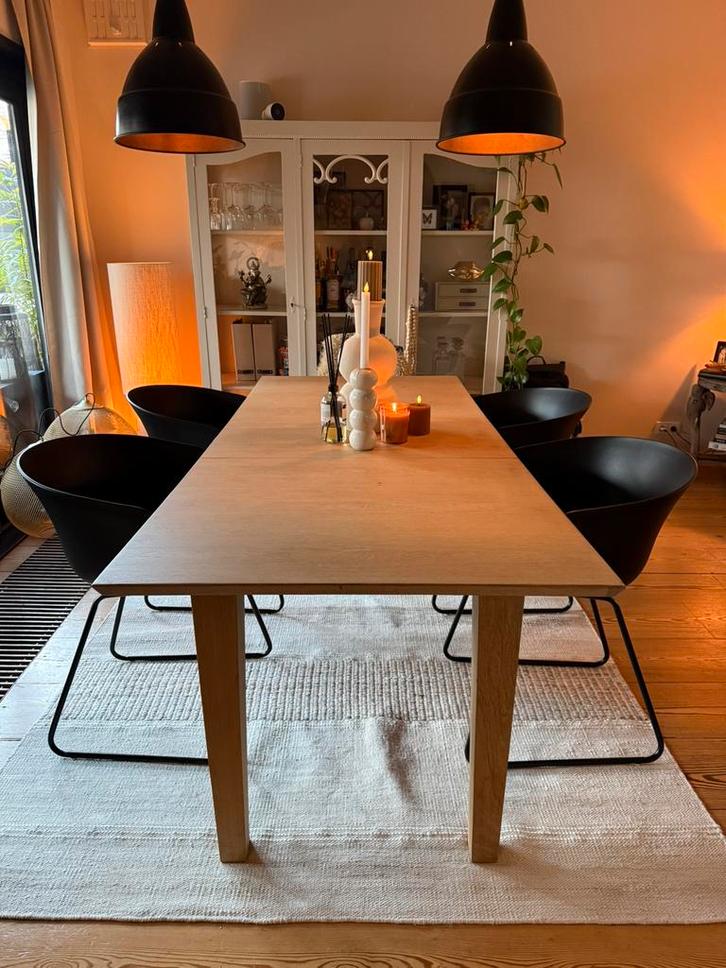 4x Zwarte Hay About A Chair look-a-like stoelen - als nieuw, Huis en Inrichting, Stoelen, Zo goed als nieuw, Vier, Kunststof, Zwart