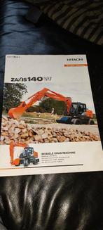 Hitachi zaxis 140W kraan folder machine shovel truck, Verzenden