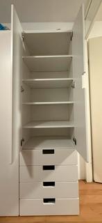 Ikea stuva kledingkast wit deuren en laden, Huis en Inrichting, Kasten | Kledingkasten, Ophalen, Gebruikt, 50 tot 100 cm, 150 tot 200 cm