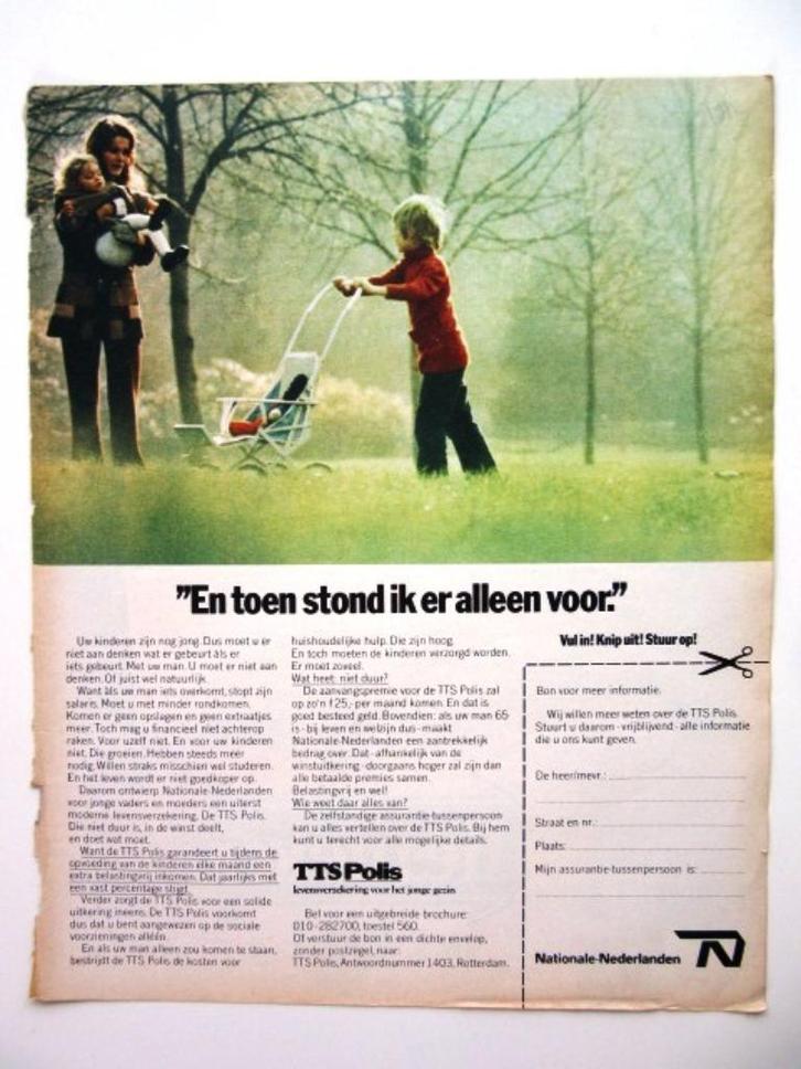 12 advertenties Nationale Nederlanden NN 70-02 verzekering, Verzamelen, Merken en Reclamevoorwerpen, Zo goed als nieuw, Overige typen