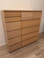 Toffe MALM ladekasten, wit gelazuurd eikenfineer, Ophalen, 100 tot 150 cm, 5 laden of meer, 100 tot 150 cm