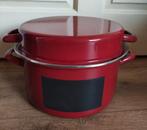 Rode Emaille Pan , nieuw, Ophalen of Verzenden, Nieuw, Overige materialen, Kookpan of Snelkookpan