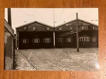 Foto Voorburg Tram Remise 5-5-1958 beschikbaar voor biedingen