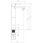 Luxe wastafelkraan, chroom, eenknopsbediening SKWH-02 Floks, Ophalen of Verzenden, Nieuw, Chroom, Kraan