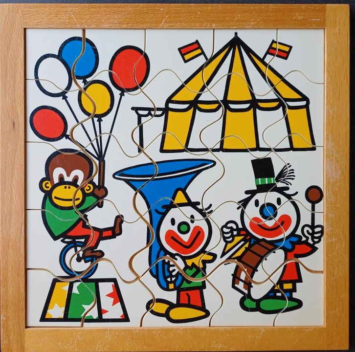 Leuke Rolf schoolpuzzel van het circus., Kinderen en Baby's, Speelgoed | Kinderpuzzels, Gebruikt, Ophalen of Verzenden