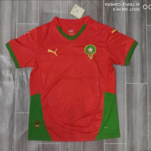 Marokko 24/25 thuisshirt S t/m 4XL, Sport en Fitness, Voetbal, Zo goed als nieuw, Shirt, Maat XS of kleiner, Ophalen of Verzenden