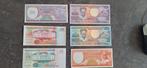 6x Suriname UNC, Ophalen of Verzenden, Zuid-Amerika