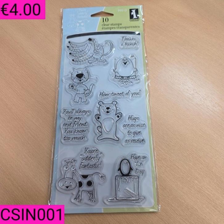 Stempels Inkadinkado deel 1, Hobby en Vrije tijd, Stempelen, Zo goed als nieuw, Clearstamp, Ophalen of Verzenden