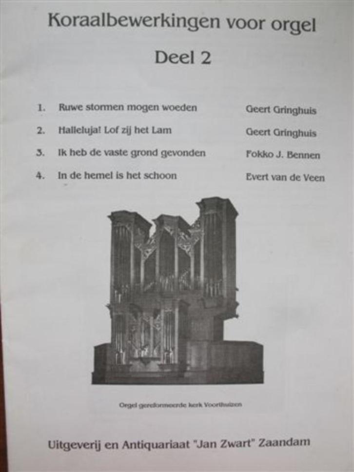 Bladmuziek orgel: Koraalbewerkingen deel 2 Evert van de Veen, Muziek en Instrumenten, Bladmuziek, Gebruikt, Artiest of Componist