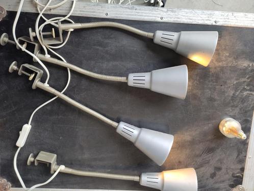 lampen met plankklem werkend, Huis en Inrichting, Lampen | Vloerlampen, Zo goed als nieuw, Minder dan 100 cm, Metaal, Ophalen