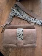 Dames Schoudertasje Beige/Zwart-Wit, Ophalen of Verzenden, Gebruikt, Beige, Schoudertasje