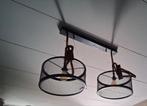 Hanglamp mesh betonlook, Huis en Inrichting, Lampen | Hanglampen, Ophalen, Gebruikt, Metaal, 75 cm of meer