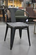 Hippe eetkamerstoelen Tolix metaal hout industrieel (48x)