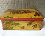 vintage de gruyter""s thee blik met kerst versiering, Verzamelen, Blikken, Ophalen, Gebruikt, Thee, Overige merken