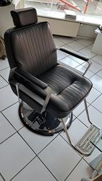 Barbier stoel, Ophalen, Zwart, Leer, Zo goed als nieuw
