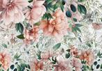 Bloemen fotobehang Delight - Vinyl en Vlies behang, Verzenden, Minder dan 10 m², Romantisch, bloemen,
