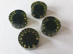 Set van 4 Gibson aged speed knobs black fits, Elektrische gitaar, Gebruikt, Ophalen