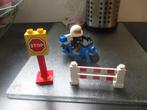 DUPLO POLITIE OP MOTOR, Ophalen of Verzenden, Gebruikt, Complete set, Duplo