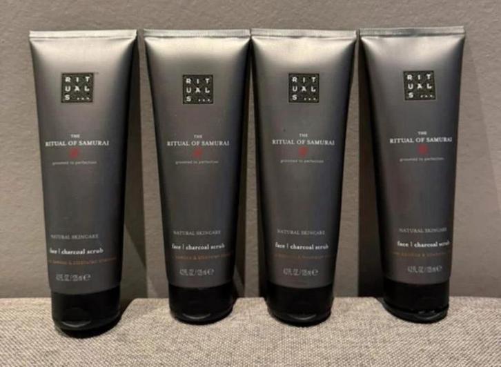 4x Nieuwe Rituals Samurai Face Scrub, Sieraden, Tassen en Uiterlijk, Uiterlijk | Lichaamsverzorging, Nieuw, Bad & Douche, Ophalen of Verzenden