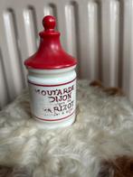 Vintage Opaline Mosterdpot Dijon mosterd Frankrijk brocante, Ophalen of Verzenden