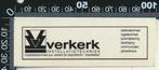 Sticker: Verkerk Installatietechniek - Hoevelaken (2), Verzamelen, Ophalen of Verzenden, Zo goed als nieuw, Bedrijf of Vereniging