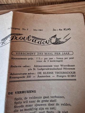 De kleine troubadour.  lagere school: jaren '60 beschikbaar voor biedingen