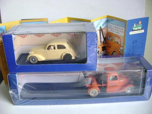 Kuifje auto Nr.023A & 024A De Takel & de beschadigde  wagen., Verzamelen, Stripfiguren, Nieuw, Overige typen, Kuifje, Ophalen of Verzenden