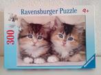 Een Legpuzzel "KITTENS" van Ravensburger (300 stukjes), Ophalen of Verzenden, 500 t/m 1500 stukjes, Zo goed als nieuw, Legpuzzel