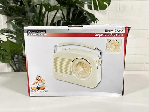 3x König retro radio HAV-TR700BE, Audio, Tv en Foto, Radio's, Nieuw, Radio, Ophalen