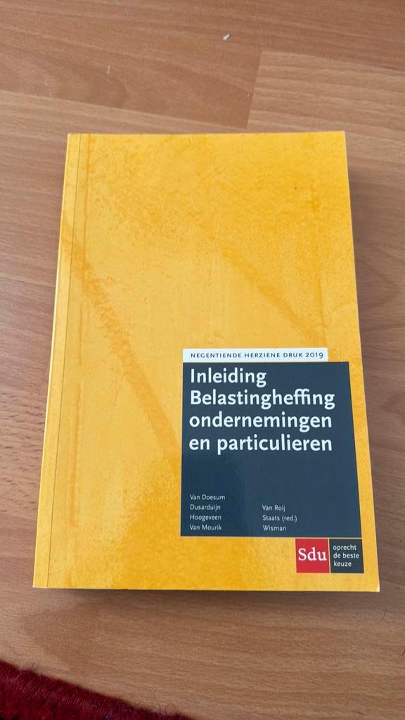 Inleiding belastingheffing ondernemingen en particulieren, Boeken, Wetenschap, Zo goed als nieuw, Sociale wetenschap, Ophalen of Verzenden