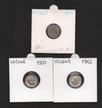Setje 10 Cent Zilver 1926-1941 Koningin Wilhelmina (147), Setje, Zilver, Koningin Wilhelmina, 10 cent