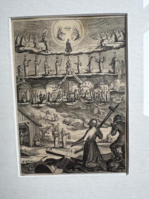 O U D - 1620 - Boetius Adamsz. Bolswert (1580-1633), Antiek en Kunst, Kunst | Etsen en Gravures, Ophalen of Verzenden