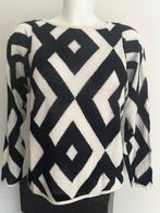 Style BENETTON damestrui maat 38/40 zwart-wit patroon, Kleding | Dames, Truien en Vesten, Overige kleuren, Verzenden, Benetton