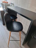 Bar incl barkrukken, 2 krukken, Ophalen, Zo goed als nieuw, 90 cm of meer