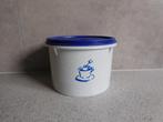 Tupperware Voorraadbus 1 Ltr. Wit Blauw Koffie, Ophalen of Verzenden, Zo goed als nieuw, Wit, Overige typen