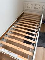 Kinderbed IKEA lattenbodem en zijsteun, Ophalen, 90 cm, Eenpersoons, Wit