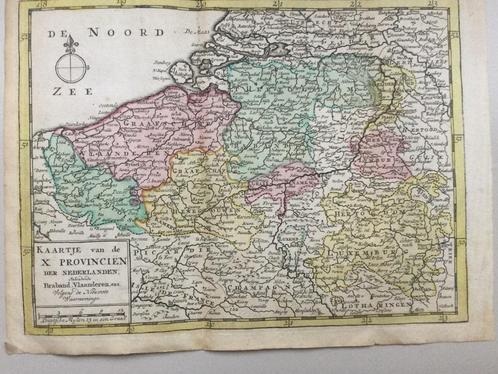 België, Nederland, Vlaanderen, Brabant , - van Krevelt ,1786, Antiek en Kunst, Kunst | Etsen en Gravures, Verzenden
