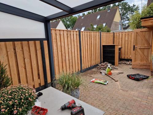 Schutting erfafscheiding overkapping vlonder berging, Tuin en Terras, Schuttingen, Zo goed als nieuw, Ophalen of Verzenden