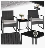 Balkonset 3-delig Zo Goed Als Nieuw, 2 zitplaatsen, Bijzettafel, Ophalen of Verzenden, Zo goed als nieuw