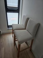 Bergmund, barkruk met ruglening, eikenpatroon/hallarp beige, Huis en Inrichting, Ophalen, Zo goed als nieuw