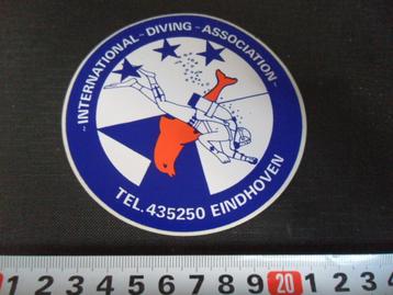 sticker strip duiker dolfijn ehv int. diving association beschikbaar voor biedingen