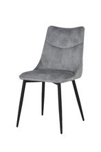 Eetkamerstoel Aukje in een mooie velours/velvetstof, Ophalen, Nieuw, Vijf, Zes of meer stoelen, Modern